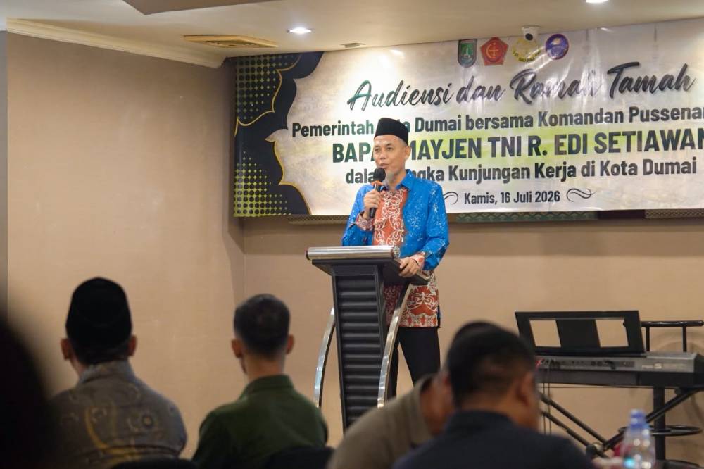 Pererat Sinergi TNI dan Pemerintah, Wali Kota Dumai Sambut Kunjungan Kerja Komandan Pussenarhanud