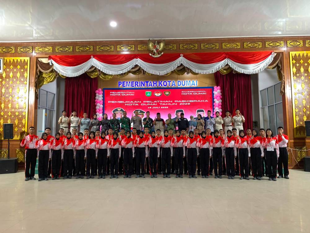 Pelatihan Paskibraka Dumai 2026 Resmi Dimulai, Kaban Kesbangpol: Wadah Pembentukan Karakter dan Jiwa Patriotisme
