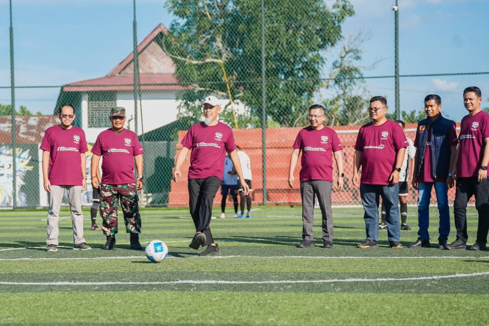 Diikuti 32 Tim, Wali Kota H Paisal Resmi Membuka Mini Soccer Tournament RS Awal Bros Dumai di Mangkok Soccer