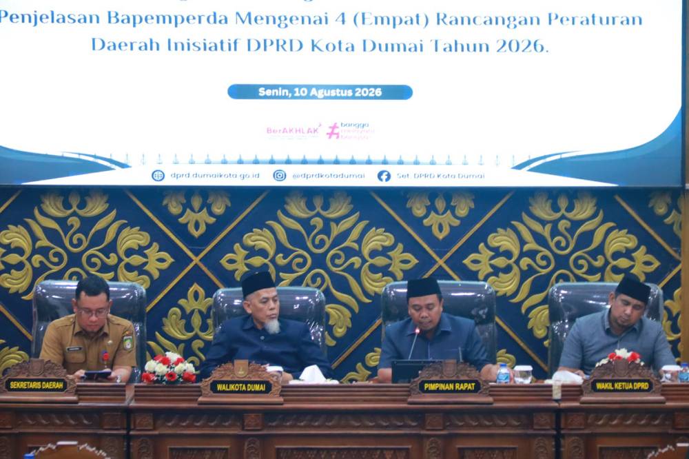 Hadiri Rapat Paripurna, Wako Dumai H Paisal Siap Tindak Lanjuti 4 Ranperda Inisiatif Dewan