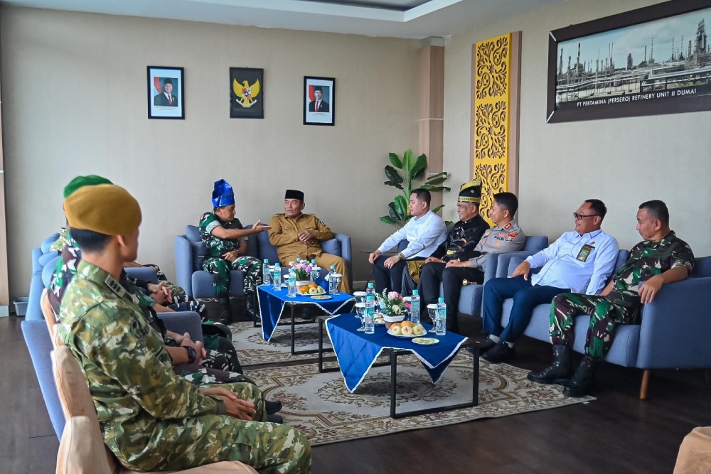 Panglima Kosek I Tiba di Dumai, Wakil Wali Kota  Sambut Kunjungan Kerja TNI AU