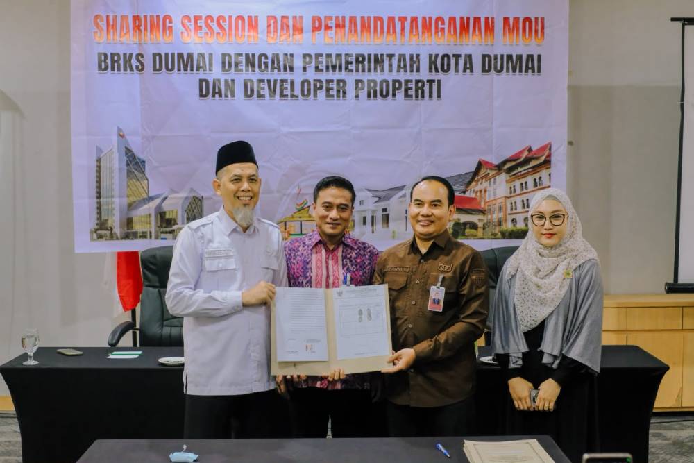 Dukung Penyediaan Hunian Layak Pegawai, Wako H. Paisal Teken MoU Bersama BRK Syariah dan Developer Properti