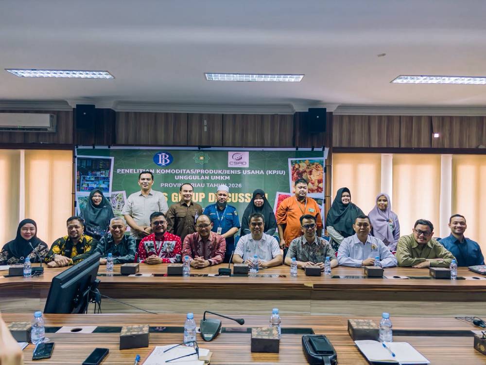 Gali Potensi UMKM, Pemko Dumai Bersama BI dan CSAD UIN Sultan Syarif Kasim Riau Petakan Produk Unggulan