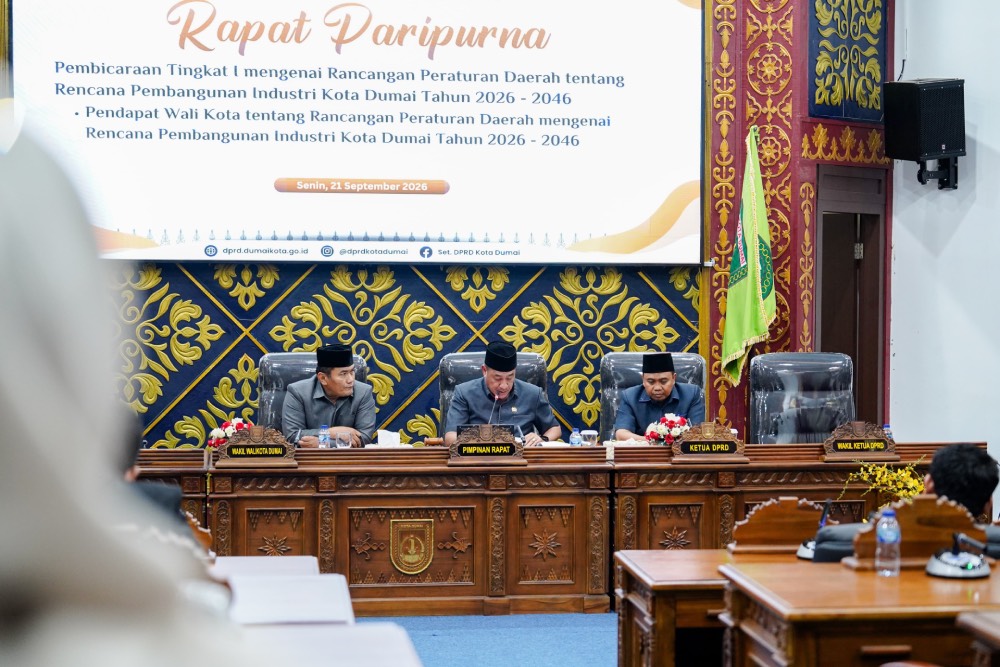 Tegaskan Industri untuk Kesejahteraan Rakyat, Pemko dan DPRD Dumai Bahas Ranperda RPIK 2026-2046