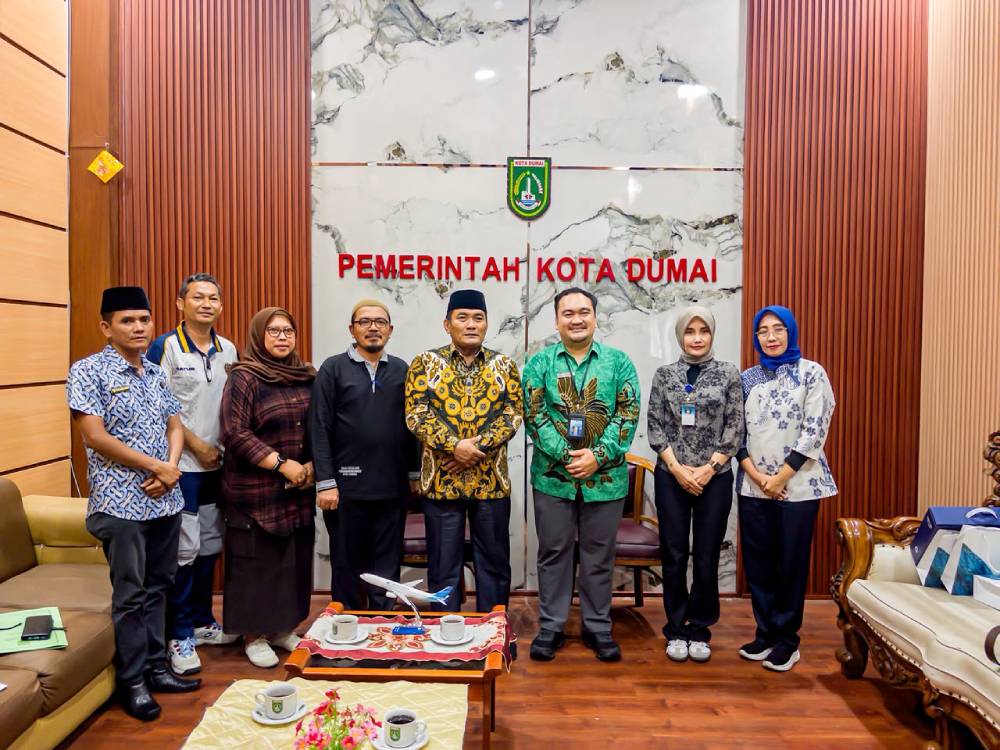 Wawako Sugiyarto Sambut Hangat Kunjungan Silaturahmi Manajemen Garuda Indonesia Pekanbaru