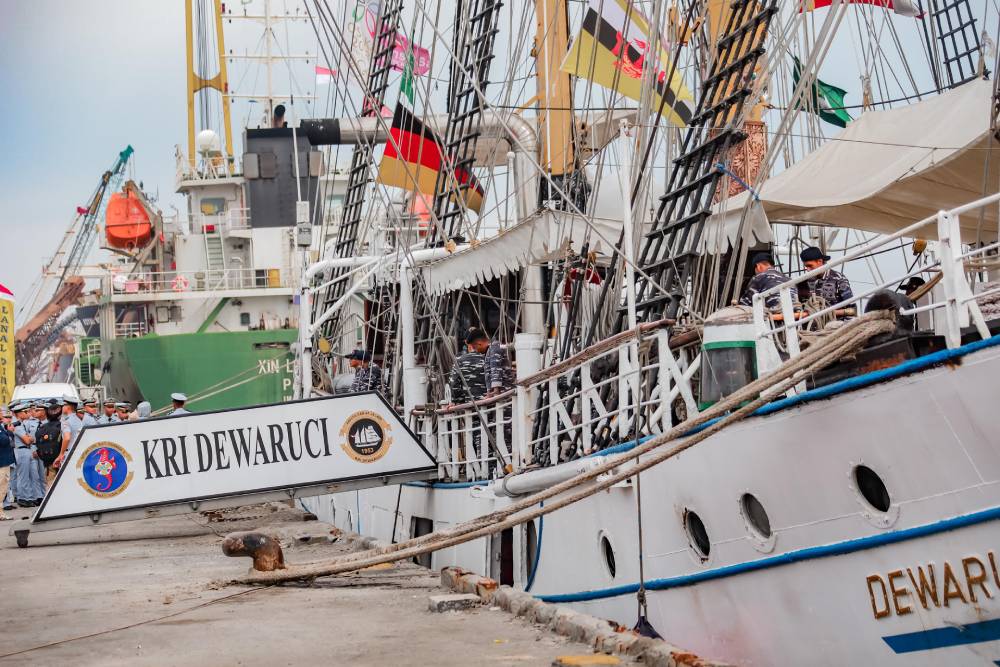 Sambut Hangat Ketibaan KRI Dewaruci, Wako : Selamat Ddatang Rombongan MBJRR 2024 di Dumai Kota Idaman - 2