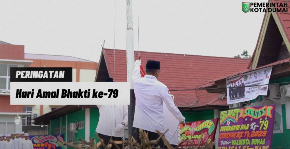 Upacara hari Amal Bhakti ke 79 oleh Kemenag kota Dumai Tahun 2025