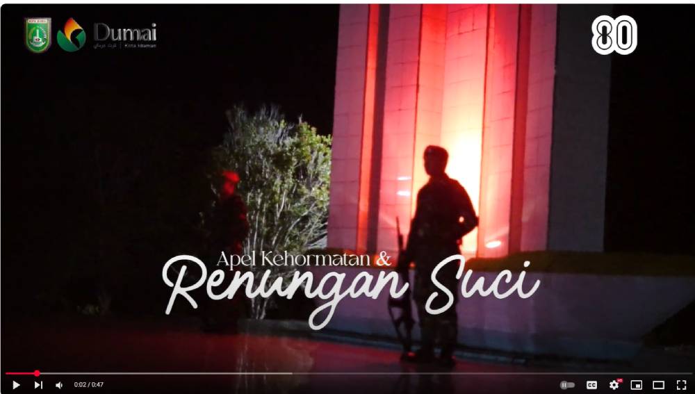 Apel Kehormatan & Renungan Suci Peringatan HUT RI ke 80 Tahun 2025, Taman Makam Pahlawan Kota Dumai