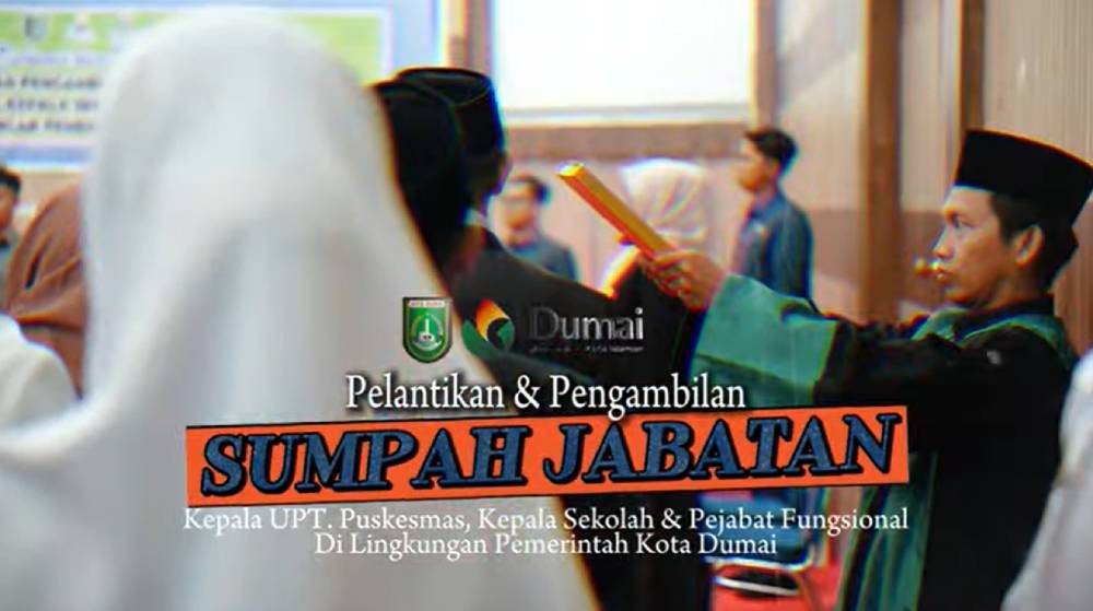Pelantikan Dan Pengambilan Sumpah Jabatan Kepala UPT Puskesmas Di Lingkungan Pemerintah Kota Dumai